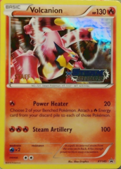 Volcanion XY145 Sheen Holo STAFF Promo  - Steam Siege Prerelease